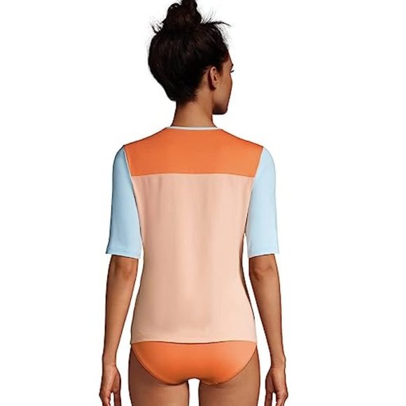 NWT Lands' End Women Long Sleeve Quick Dry UPF50 Rash Guard Size S $80 Z103 - Picture 3 of 3